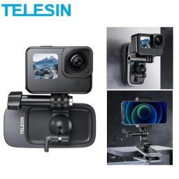TELESIN – sac à dos magnétique rotatif à 360 ° pour GoPro Hero 11 10 9 8 Insta360 X3 DJI Action 2 3