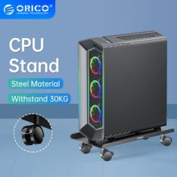 ORICO-Tour de support de processeur mobile en acier avec roulettes verrouillables support de