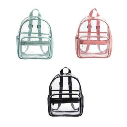 Sac à dos Transparent en PVC pour femmes étanche à paillettes cartable d'école