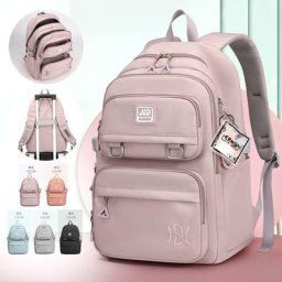 Sac à dos étanche pour ordinateur pour femme grand cartable sac de livre pour fille design de