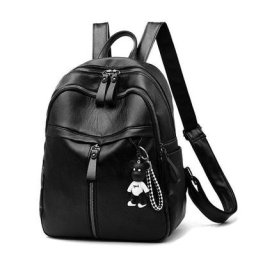 Sac à dos en cuir PU pour femmes et filles sacoche de voyage à bandoulière pour l'école à la mode