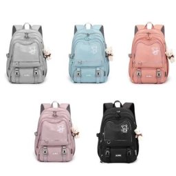 Sac à dos d'école multi-poches pour adolescentes sac d'école mignon pour écolières