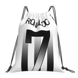 Ronaldo-Juventus Football Number 7 Proximity Wstring Bags Fashion Portable Backpacks Bundle Pocket