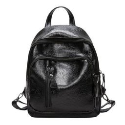Sac à dos de voyage en cuir PU pour femme sac d'école multifonctionnel petit sac à dos pour fille