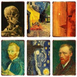 Affiches en métal vintage de corne de Van Gogh collection de peinture à l'huile rétro célèbre