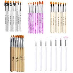 RHJB-Pinceau à ongles en gel 25 différents stylos de photothérapie à colle TANNail adapté au salon