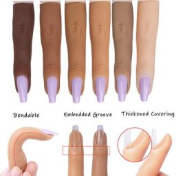 Faux ongles en gel de pton pour la pratique professionnelle outil de manucure modèle de faux
