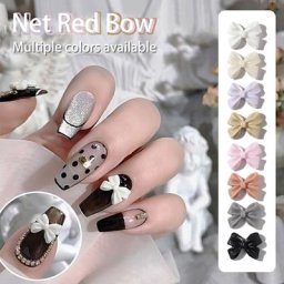 Papillon 3D pour décoration des ongles 20 pièces accessoires pour vernis gel biscuits design