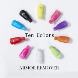 Pince à ongles en plastique pour enlever le vernis gel UV 10 pièces outil rond pour nettoyer les
