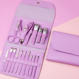 Ensemble de coupe-ongles pliants en acier inoxydable pince cosmétique outils de manucure et
