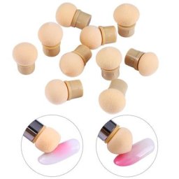 Lot de 5/10 éponges rondes et tranchantes pour remodelage des ongles accessoire pour poudre vernis