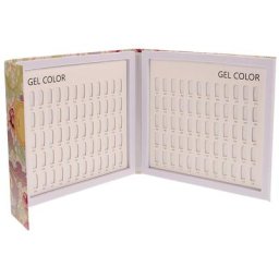Plaque d'échantillon de couleur d'ongle 160 couleurs livre d'affichage de couleur d'ongle pour