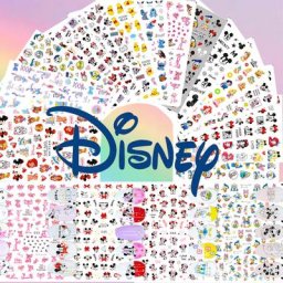 10 pièces Disney ongles décalcomanies 3D adhésif ongles autocollants sirène Dumbo Mickey ongles