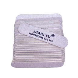 Jearlyu – limes à ongles Double face 180/240 grains Gel papier de verre Mini limes en bois