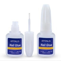 Colle à ongles à séchage rapide pour faux ongles N64.Glitter décoration acrylique avec brosse