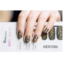 Bandes de Verhéritage à Ongles Imperméables Autocollants de Nail Art Dessin Animé Léopard Patch