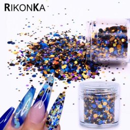 Paillettes Rondes Ultraminces pour Ongles Mélange de Cercles 1/2/3mm Accessoire de Décoration
