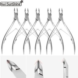 Coupe-ongles professionnel en acier inoxydable 5 pièces/ensemble pince à cuticules outil de