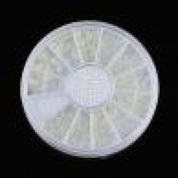 Outil de manucure avec roue pour les ongles fausse perle blanche décoration des ongles