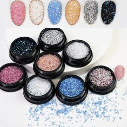 Pixie Stone Mini Strass Nail Charms Luxueux 3D AB Crystal Gems Jewelry Nail Beads DIY Manucure