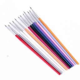 Pinceau à ongles 3D pour dessin et peinture 12 pièces pour Art de la manucure et de la pédicure