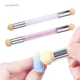Ensemble de pinceaux à ongles en forme de fleur pour document d'art stylo éponge tête de