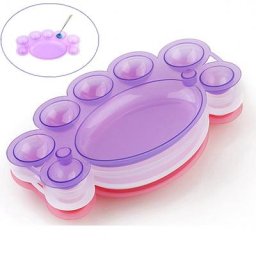 Palette de peinture à ongles outil d'affichage assiettes en plastique en forme de support Nail