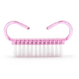 Brosse à ongles en acrylique 3 couleurs manucure et pédicure douce élimine la poussière en