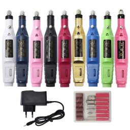 Perceuse à ongles électrique professionnelle fraise de manucure Portable limes à ongles forets