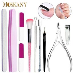 Ensemble d'outils de manucure en acier inoxydable tondeuse à fréquence pour la peau bande de