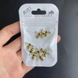 Breloques en alliage 3D pour Nail Art bijoux en cristal abeille/fleurs diamants royaux strass de