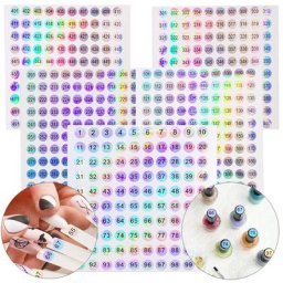 Verhéritage à ongles numéro autocollant étiquette document Gel VarjuvenGlue bouteille rouge à