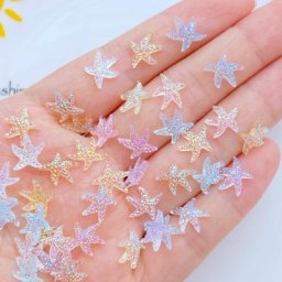 Strass d'ongles étoile de mer de dessin animé Kawaii gemmes scintillantes bijoux d'art d'ongle
