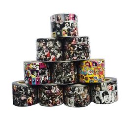Feuille autocollante Super Star pour Nail Art 50x4cm 10 pièces enveloppe de papier de transfert
