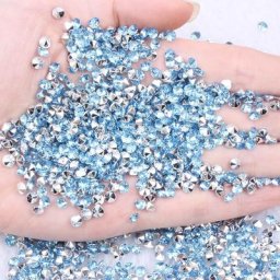 Strass acryliques de 2mm 1000 pièces plusieurs couleurs perles à pointe au dos colle sur forme