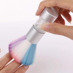 Brosse acrylique douce pour enlever la poussière et la poudre de maquillage pour le Nail Art