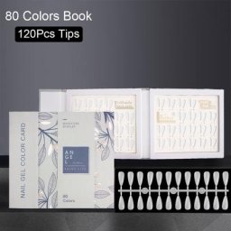 Livre de Présentation de Verhéritage à Ongles 80/ 120 Couleurs Tableau d'Affichage Outils de Salon
