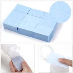 Lingettes colorées non pelucheuses pour enlever le vernis à ongles tampons de bain pour manucure et