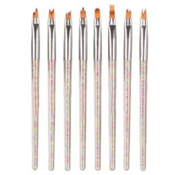 Stylos à ongles ultra légers pour manucure poils en nylon utiles gadget d'application de vernis