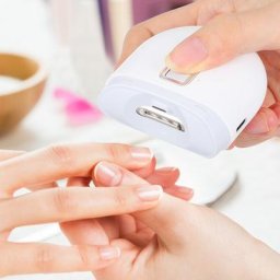 Coupe-ongles automatique pour manucure éclairage polissage 2 vitesses USB coupe-ongles
