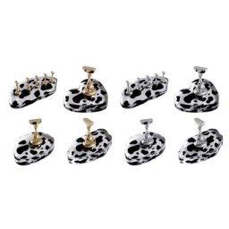 Magnetic Nail Holder Practice Display Stand Acrylic Cow Fake Nail Showing Shelf Nail Art Tool Nail