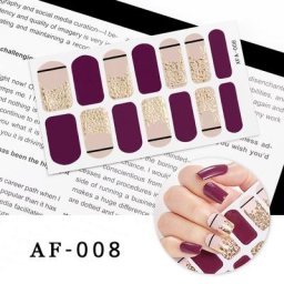 Autocollants de Noël pour Ongles Couverture Complète Décalcomanies Verhéritage Auto-Adhésif