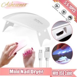 ASBathroom-Mini sèche-ongles à usage domestique lampe LED UV interface USB portable outils de