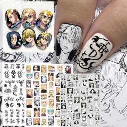 Étiquettes autocollantes pour Nail Art autocollant 3d SUPER Anime tokyo Re TSC-106-126