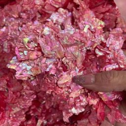 Ornements holographiques irréguliers pour les ongles décalcomanies 3D conception de coquille