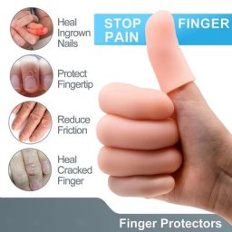 Protège-doigts tubes en Silicone ampoules de maïs callosités coussinets de protection