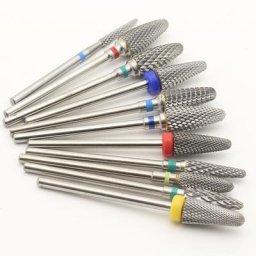 Foret à Ongles en Carbure de Tungstène de Qualité pour Manucure Fraise Limes à Ongles Accessoire
