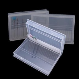 Porte-foret à ongles 20 trous boîte vide transparente fraises boîte de Strorage conteneur de