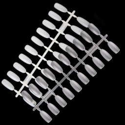 Présentoir professionnel pour faux ongles 5 pièces style gIslande naturel/transparent pratique