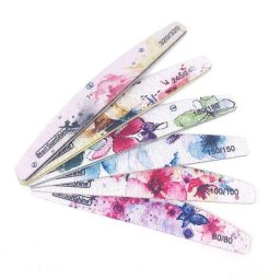 Limes à ongles lavables lot de 6 pièces papier de ponçage grain 80/100/180/240/320 outil de